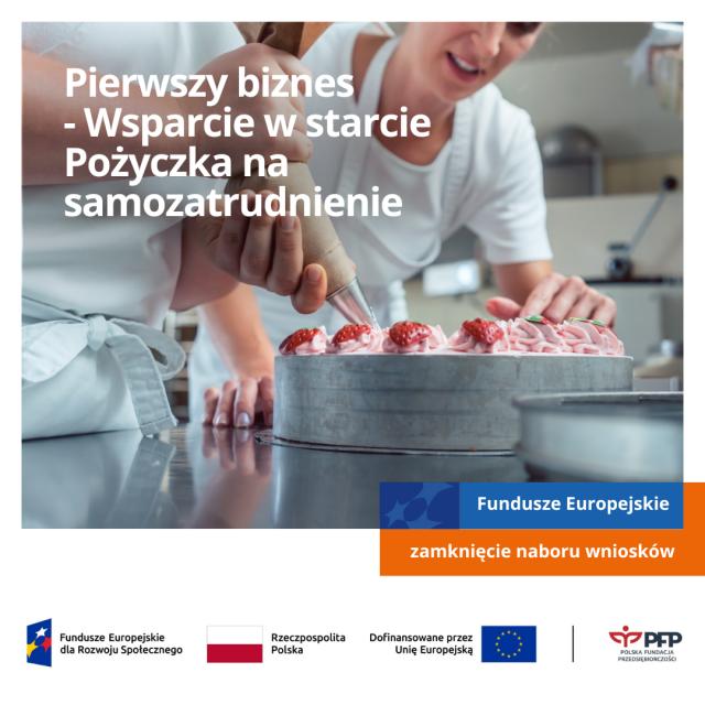 Informacja dla projektu &quot;Pierwszy biznes - Wsparcie w starcie, Pożyczka na samozatrudnienie&quot;